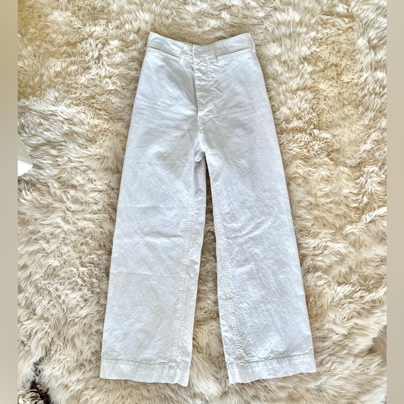 Jesse Kamm Sailor Pants in Salt (white), Size 2, Good Condition - Picture 2 of 8